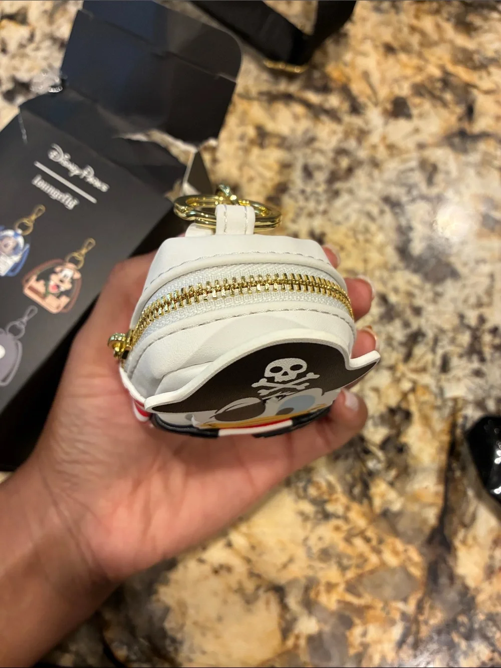 Disney loungefly mystery box Donald Duck Pirate Stripe Bag Charm